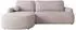 Mirjan24 Loridu Premium Ecksofa L-Form mit Schlaffunktion und Bettkasten, Samtstoff, hellrosa (800002080156)