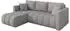 ALTDECOR GARD-L Ecksofa mit Schlaffunktion, hellgrau Bouclé, L-Form 226x146cm (800002085347)