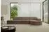 ALTDECOR ARRIO-L2 Ecksofa L-Form, Velours, braun, 328x171x83cm