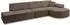 ALTDECOR ARRIO-L2 Ecksofa L-Form, Velours, braun, 328x171x83cm