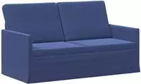 vidaXL 2-Sitzer Sofa Polizeiblau 150 x 81 x 82 cm Samt (V)