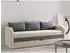 Mirjan24 Tenus Schlafsofa mit Bettkasten, beige/grau, 208x86x76cm (800002107766)