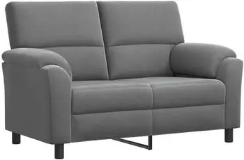 vidaXL Sofa dunkelgrau 154x85x93cm Samt