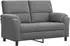 vidaXL Sofa dunkelgrau 154x85x93cm Samt