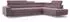 Masseno Hestion Ecksofa L-Form Velours lila mit Schlaffunktion (800002130375)