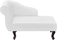 vidaXL Chaiselongue Wei&szlig; Kunstleder
