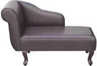 vidaXL Chaiselongue Braun Kunstleder