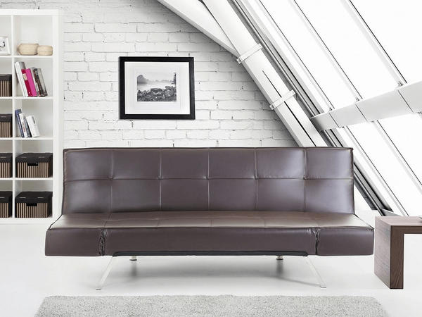 Beliani Schlafsofa Bristol braun