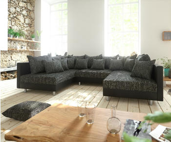 DeLife Clovis Modularsofa Modulsystem schwarz