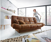 DELIFE Schlafsofa Viola 190x90 cm Braun Antik Optik Bettkasten, Schlafsofas