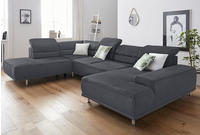 sit&more Wohnlandschaft "Mariola U-Form" mit Federkern, inklusive Kopfteil- und