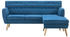 vidaXL Sofa in L-Form Stoffbezug 171,5 x 138 x 81,5 cm blau