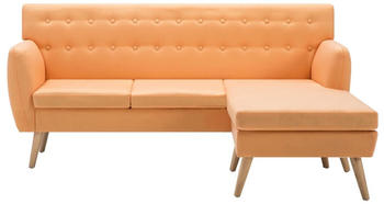 vidaXL Sofa in L-Form Stoffbezug 171,5 x 138 x 81,5 cm orange