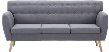 vidaXL 3-Seater Sofa Fabric 172 x 70 cm Light Grey