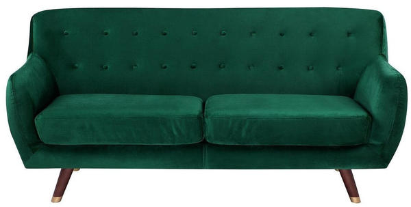 Beliani Bodo 3-Sitzer Samtstoff smaragdgrün
