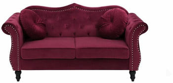 Beliani Skien 2-Seater Red