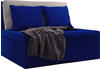 VCM Zituna Schlafsesse 2er Couchl mit Schlaffunktion blau