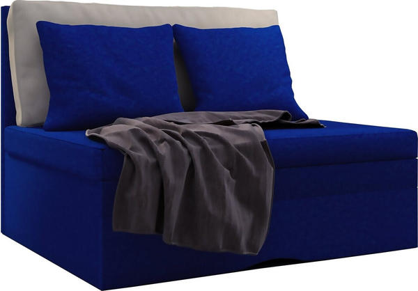 VCM Zituna Schlafsesse 2er Couchl mit Schlaffunktion blau