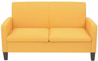 vidaXL Sofa 2-Sitzer 135x65x76 cm Gelb
