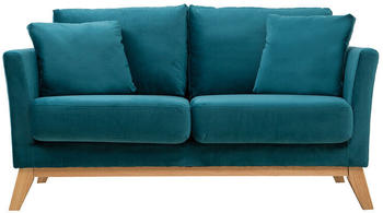 Miliboo 2-Seater Sofa Oslo Oil Blue