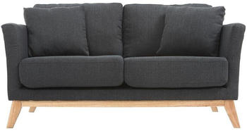 Miliboo 2-Seater Sofa Oslo Dark Grey