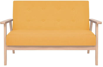 vidaXL 2-sitzer Sofa Stoff 113,5 cm gelb