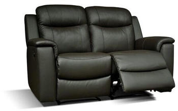Kauf-Unique Relaxsofa Leder 2-Sitzer Evasion schwarz