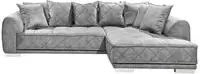 ED EXCITING DESIGN Ecksofa "Sentina L-Form" mit R&uuml;ckenkissen