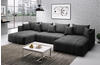 Furnix U-Form-Sofa ASVIL Wohnzimmer EN25 grau (N4112)