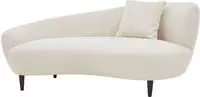 ATLANTIC home collection Chaiselongue "Olivia" Nierenform-Sofa mit Zierkissen im
