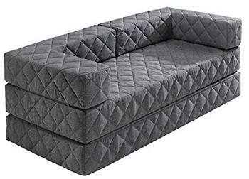 Traumnacht 2-Sitzer Schlafsofa mit Spitzkissen 175x80x40cm