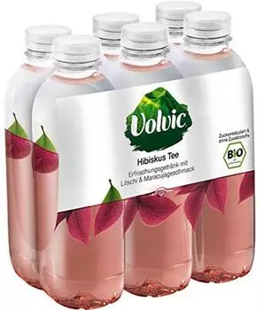 Volvic Hibiskus Tee mit Litschi & Maracujageschmack 6x0,75l