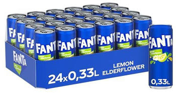 Fanta Lemon & Elderflower 24x0,33l Dose