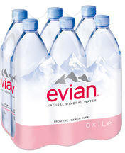 Evian Natürliches Mineralwasser 6 x 1l