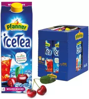 Pfanner Eistee Wildkirsche 6x2L Tetra Pak