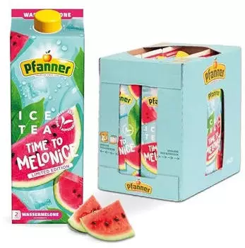 Pfanner Eistee Wassermelone limited Edition 6x2l