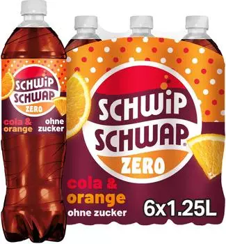 Schwip Schwap Zero Cola-Orange Ohne Zucker 6x1,2l