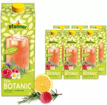 Pfanner Botanic Zitrone & Himbeere Eistee 6x2l