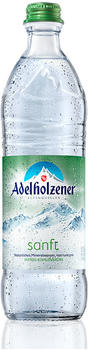 Adelholzener Mineralwasser sanft - mit wenig Kohlensäure Glas 0,75l