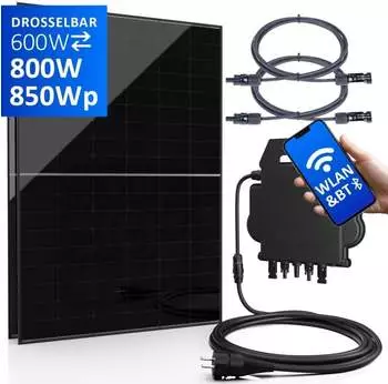 Durasolar Balkonkraftwerk 600 W=,800 W / 850 W BF Bluesun