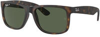 Ray Ban Justin RB4165 8659A 55 rubber havana / dark green polar