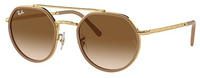 Ray-Ban RB3765 Unisex-Sonnenbrille Vollrand Quadratisch Metall-Gestell, gold