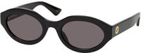 Gucci GG1579S Damen-Sonnenbrille Vollrand Oval Kunststoff-Gestell, schwarz