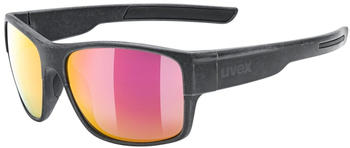 uvex esntl urban black matt/mirror red