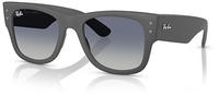 Ray-Ban RB4840S Unisex-Sonnenbrille Vollrand Quadratisch Kunststoff-Gestell, grau