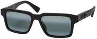 Maui Jim MJ0635S Unisex-Sonnenbrille Vollrand Quadratisch Kunststoff-Gestell, schwarz