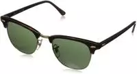 Ray-Ban RB 3016 CLUBMASTER Unisex-Sonnenbrille Vollrand Quadratisch Acetat-Gestell,