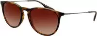 Ray-Ban RB 4171 ERIKA Damen-Sonnenbrille Vollrand Panto Kunststoff-Gestell, braun