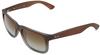 Ray-Ban Justin RB4165 854/7Z (brown rubber faded transparent grey rubber/green gradient)