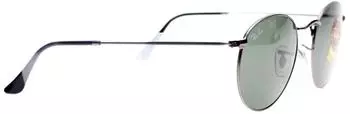 Ray-Ban Round Metal RB3447 029 (matte gunmetal/green)